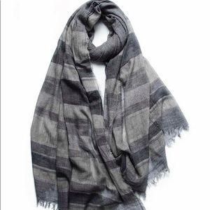 Edelweiss 100% baby wool women’s plaid scarf shawl